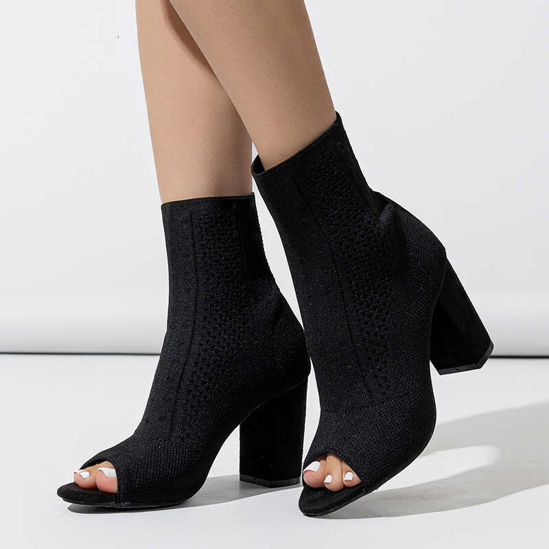 New Spring Winter Women Pumps Quality Buckle European Ladies Shoes PU High Heels Woman Boots Fast Delivery Platform