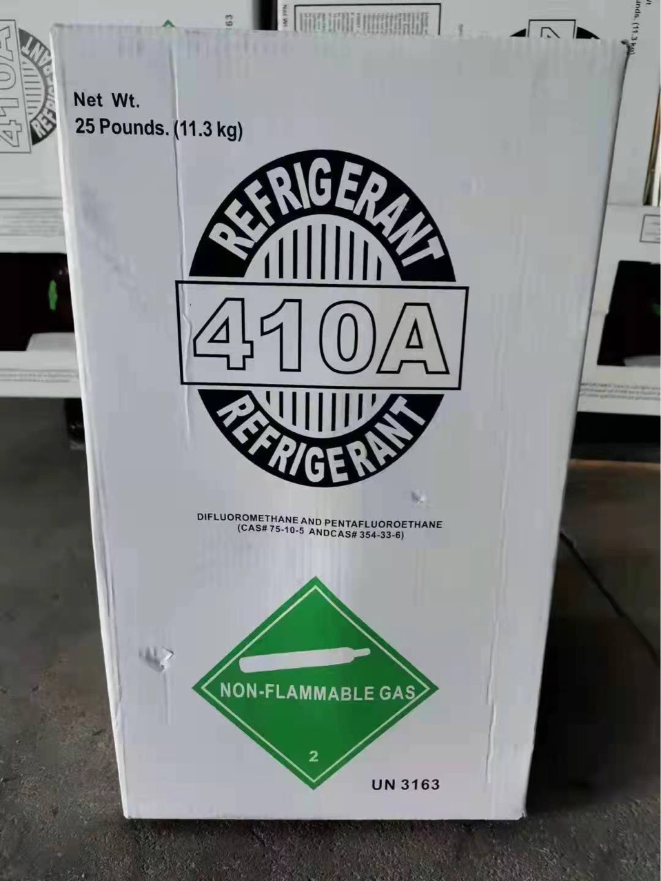Freon Steel Cylinder Packaging R22 R410 R134 30lbs Tank Cylinder Refrigerant for Air Conditioners