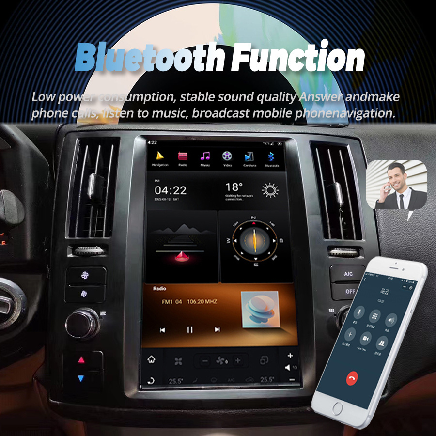 11.8inch Vertical Screen Head Unit Car Radio For Infiniti FX35 2007 FX45 2008 GPS Carplay Android 11 Car Multimedia Video Player