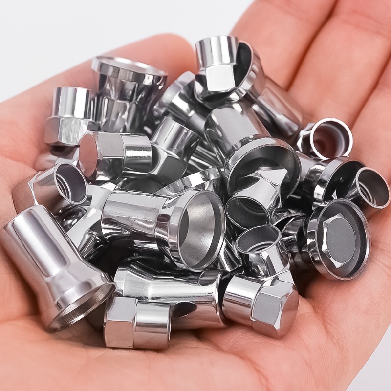 10Pcs/set Car Chrome TR413 Tire Valve Stem Cap Sleeve Covers Wheel Accessories for Automobiles Motorcycle Bike Car Truck Parts