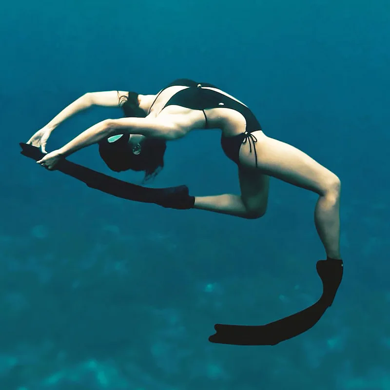 New Men's Women's Freediving PP Fins Fishing and Hunting Frog Shoes TPR Comfortable Flexible and Light Swimming Long Fins