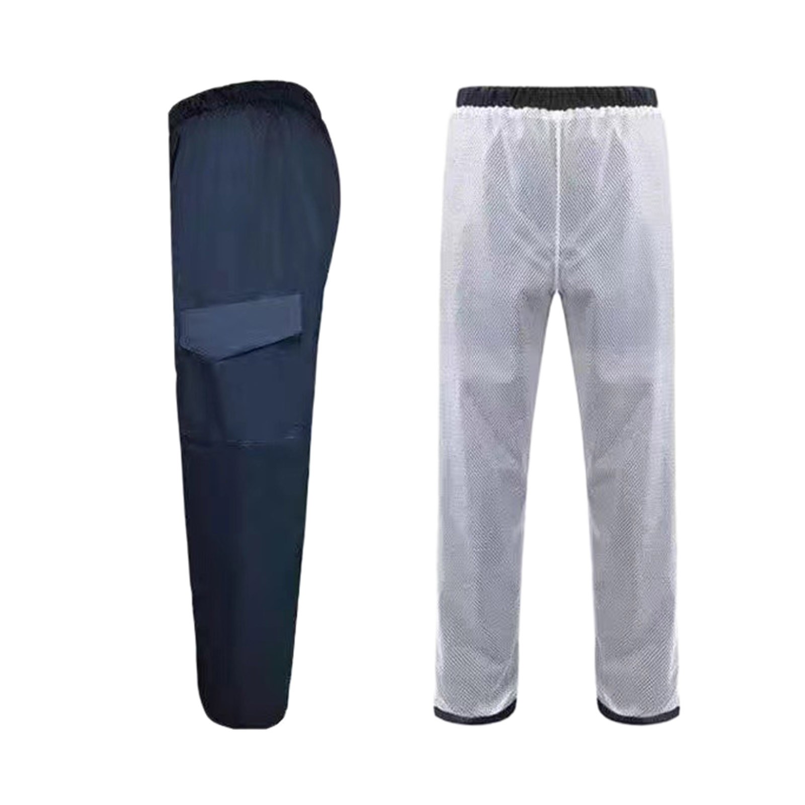 Men's Cycling Pants Waterproof Rain Cover Thickened Double Layer Trousers For Male Bike Bicycle Motorcycle Finishing Breathable