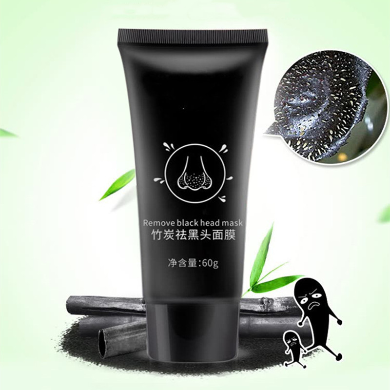 1pc 60 ml Bamboo Charcoal Blackhead remover face mask care Against black dots mask Remove black dots beauty skincare nose mask