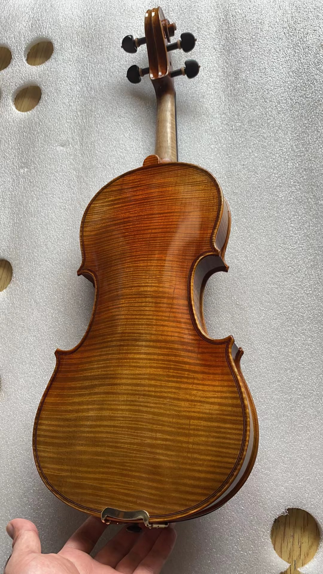 60-y old Spruce! Stradivarius violin 4/4 Top Oil Varnish European spruce violino & bow case strings Aubert Bridge!