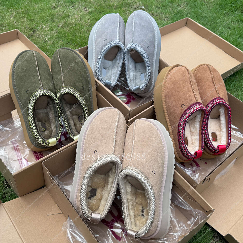 Womens Tazz Slippers Tasman Fur Slides Classic Mustard Seed Ultra Mini Platform Boot Slip-on Les Petites Suede Wool Seal Winter Designer Booties Size 35-43