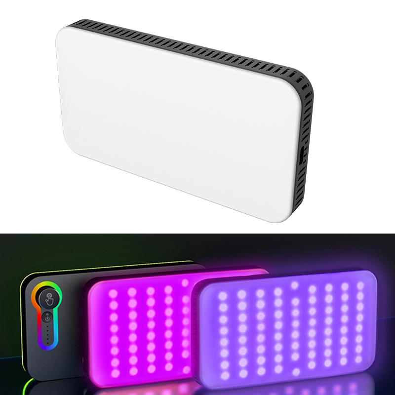 Ordro SL120 RGB Compact Video Light Mini Camera Lights Youtube Tiktok Live Stream Videos Lighting LED Photography Lamp 3000mAh