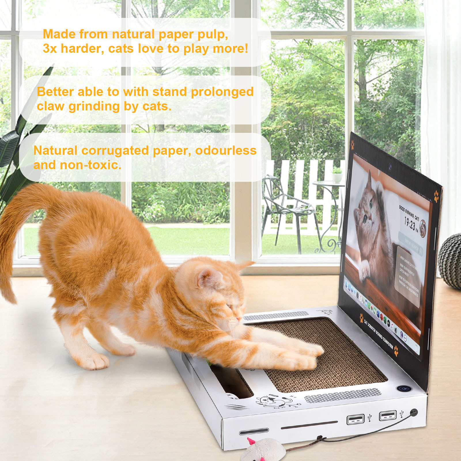 Computer cat scratcher toy scratch board cardboard sofa shaped pet furniture cats toys wholesale new