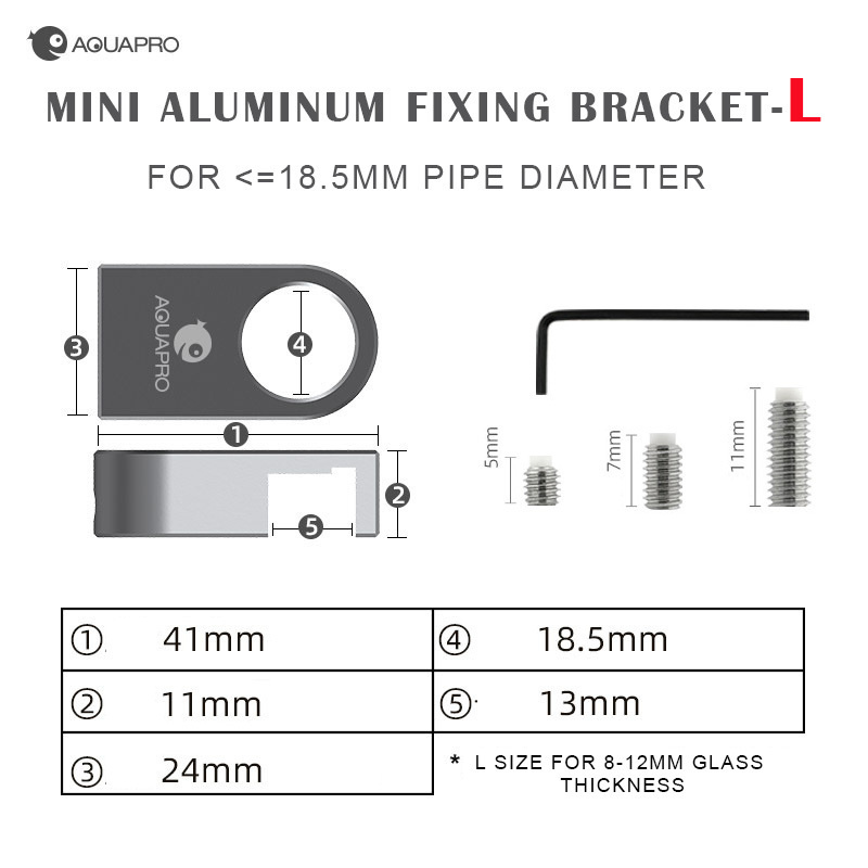 Aquarium Mini Aluminum Alloy Holder Fixing Bracket Aquatic Fish Plant Tank Feeding Clamps Water Tube Filters Accessories Foam