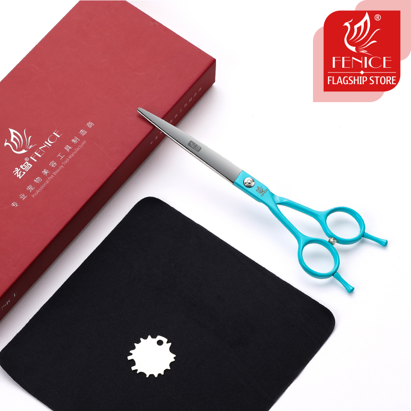Fenice Professional Left Hand 6.5 Inch Straight Pet Dog Grooming Scissors Shears Pet Trimming Scissors Dogs Products