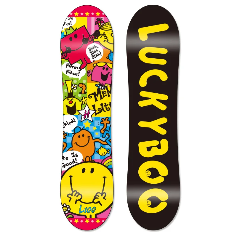LUCKYBOO Children's Snowboard Winter Outdoor Sport Free Skiing Boy Girl Beginners Learn Ski Board Equipment80cm90cm