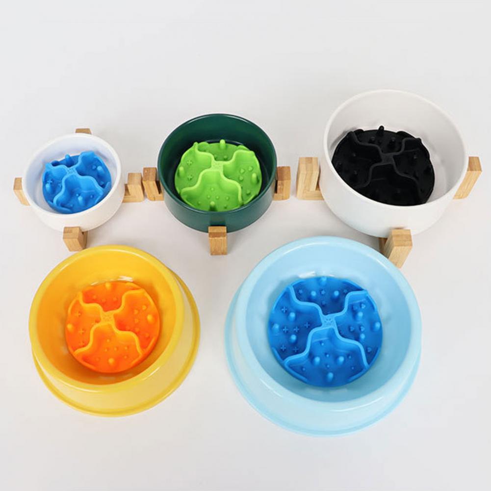 Anti-choke Pet Bowl Mat Anti-choking Food Mat for Pets Silicone Slow Food Pad Promoting Healthy Eating Preventing for Cats