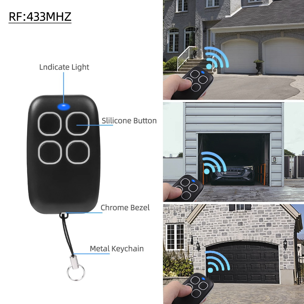 Universal 250-913 MHZ Clone Remote Control Garage Gate Door Opener Remote Control Duplicator Clone Learning Rolling Code Car Key