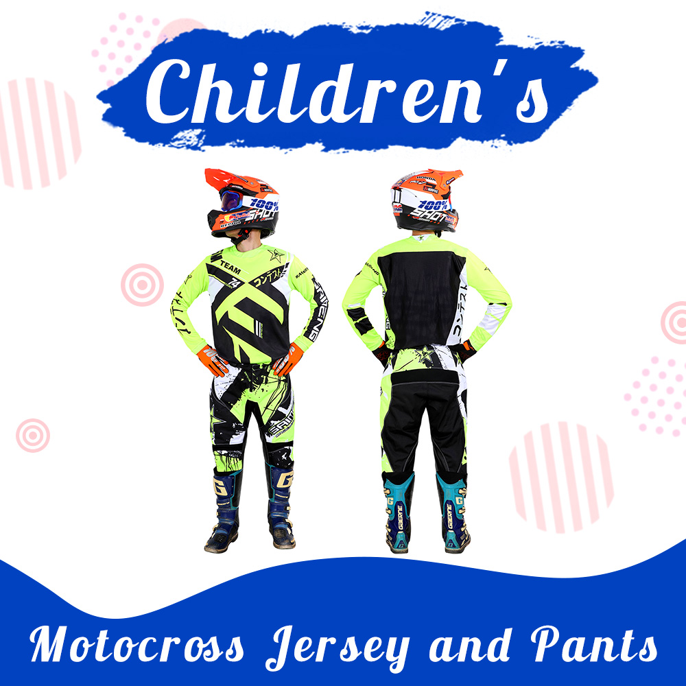 children's Motocross Jersey and Pants Youth Motorcycle clothes racing suit gear set Enduro MX Combo Kids Kits ATV 20/22/24/26/28