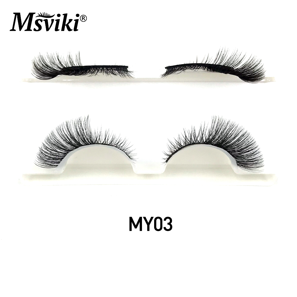 8-15MM Cat Eye Mink Lashes Bulk Wholesale 5 Pairs Winged End Eye Elong Half False Eyelashes Natural Faux Mink Eyelashes Makeup