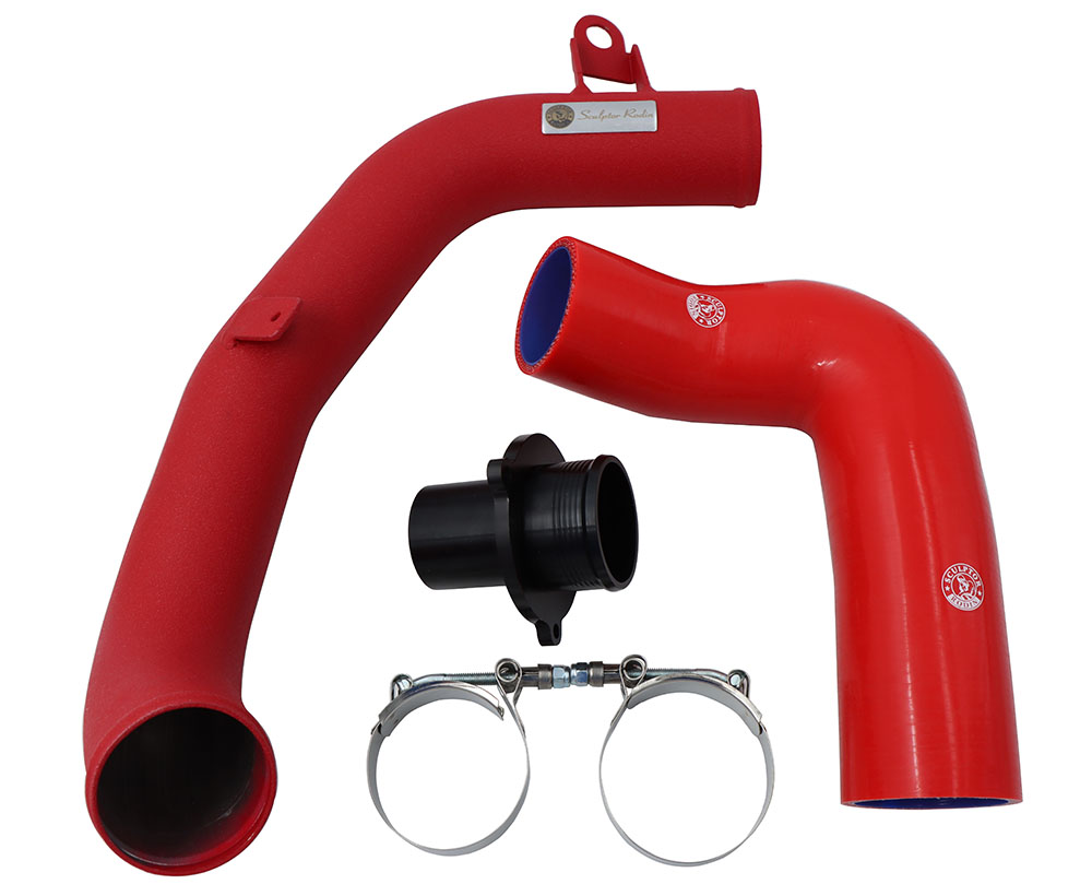 Turbo Discharge Pipe for MQB MK7 golf 7 EA888 1.8T 2.0T TSI A3 S3 cupra turbo pipe FOR GOLF FOR GTI TTS MK3 8S RED