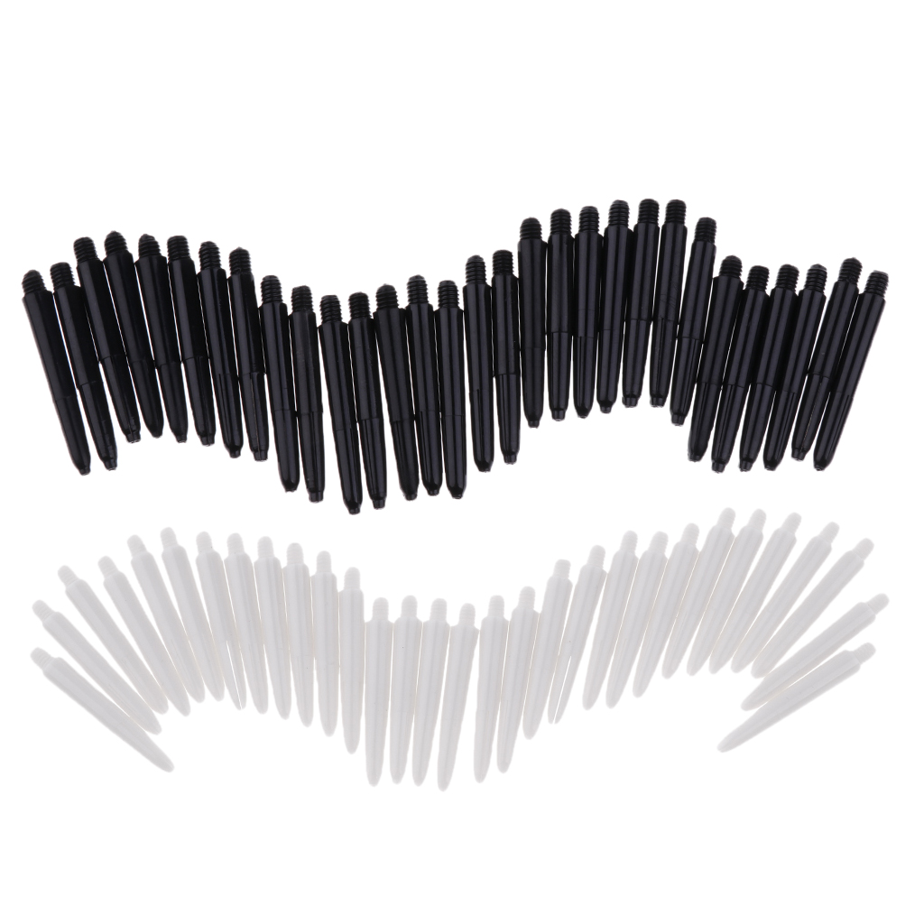Light 60 Pcs 35mm 2BA Thread Plastic Aluminum Stems Shafts Soft Tip Darts 2BA Thread Dart Shafts Dart Stems