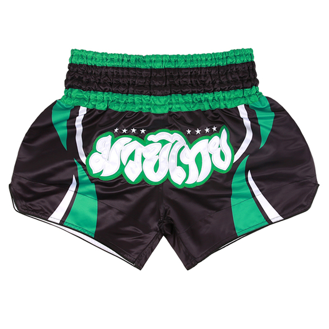 Kickboxing Fight Shorts 2023 New Muay Thai Shorts Satin Ployester Embroidery Boxing Shorts Womens Mens Kids MMA Training Uniform