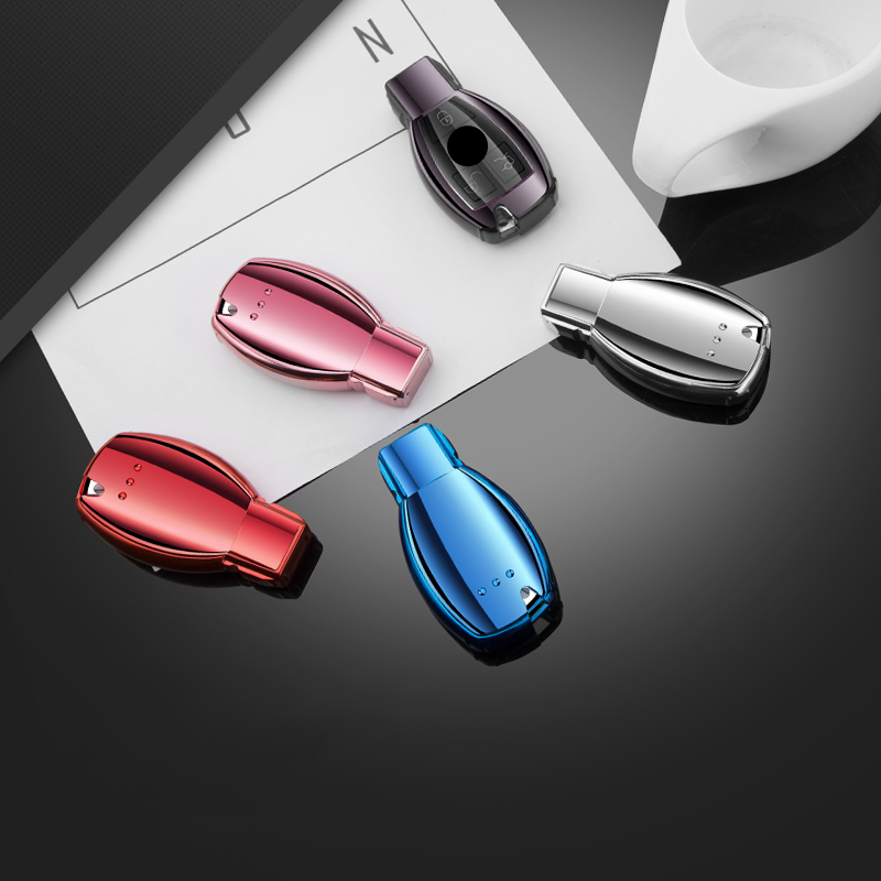 Colorful New Soft TPU Car Key Fob Case Full Cover For Mercedes Benz E C Class W204 W212 W176 GLC CLA GLA Car styling Accessories