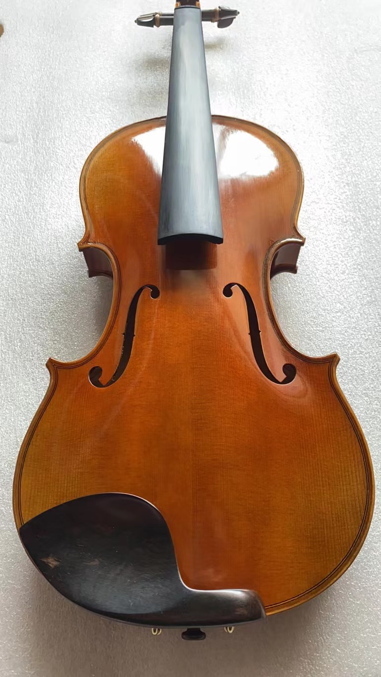 60-y old Spruce! Stradivarius violin 4/4 Top Oil Varnish European spruce violino & bow case strings Aubert Bridge!