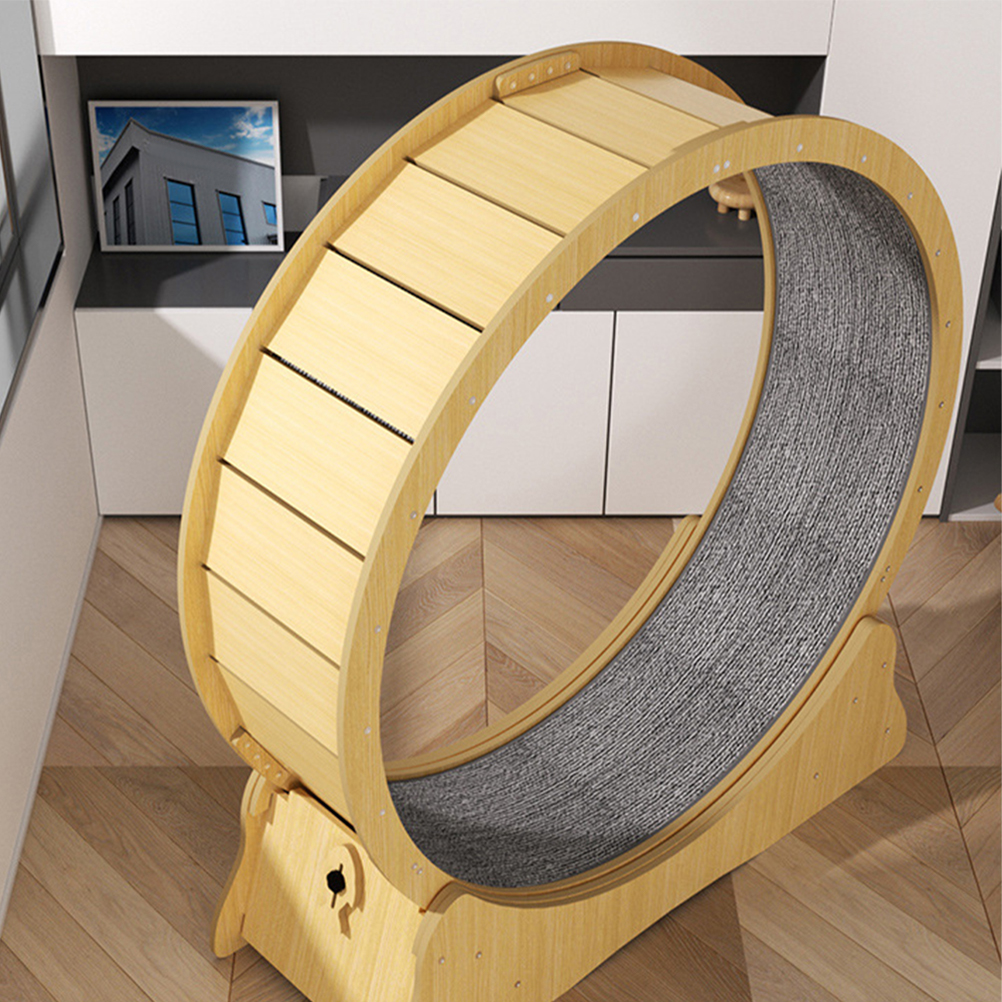 Cat Running Wheel Pet Treadmill Climbing Frame Toy Scratching Blanket Accessories Board Track Mat for Pad Exercise