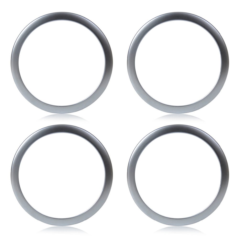 CITALL 4Pcs car-styling Chrome Silver Interior Door Stereo Speaker Sound Trim Cover Ring For BMW 3 Series F30 F34 320 335 2012