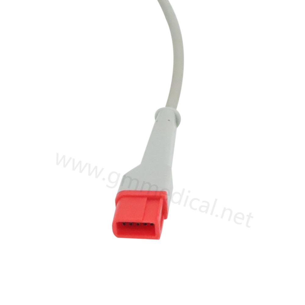Spacelab Compatible-Utah IBP/Invasive Blood Pressure Transducer Adapter Cable,Rectangular 10pin -Utah-4pin