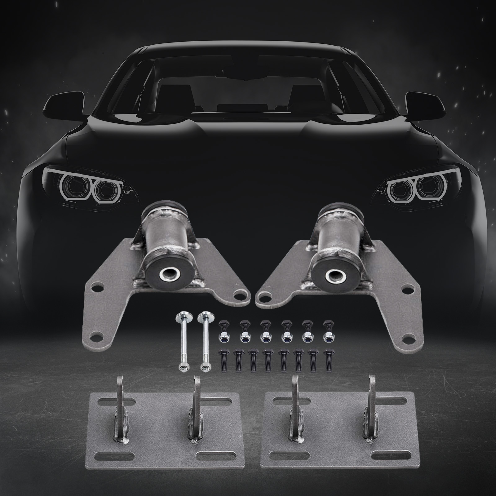 Engine Mount Adapter Kit for LS1 LS2 LS3 LS6 LSX LQ4 LQ9 4.8L 5.3L 6.0L 6.2L