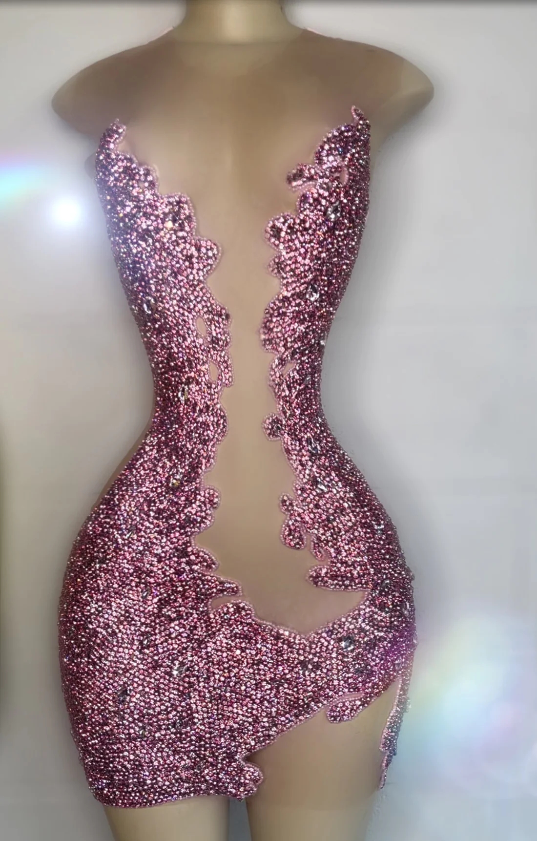Luxury Sexy Short Prom Dresses For Black Girls See Through African American Cocktail Dresses Birthday Party Homecoming Gowns