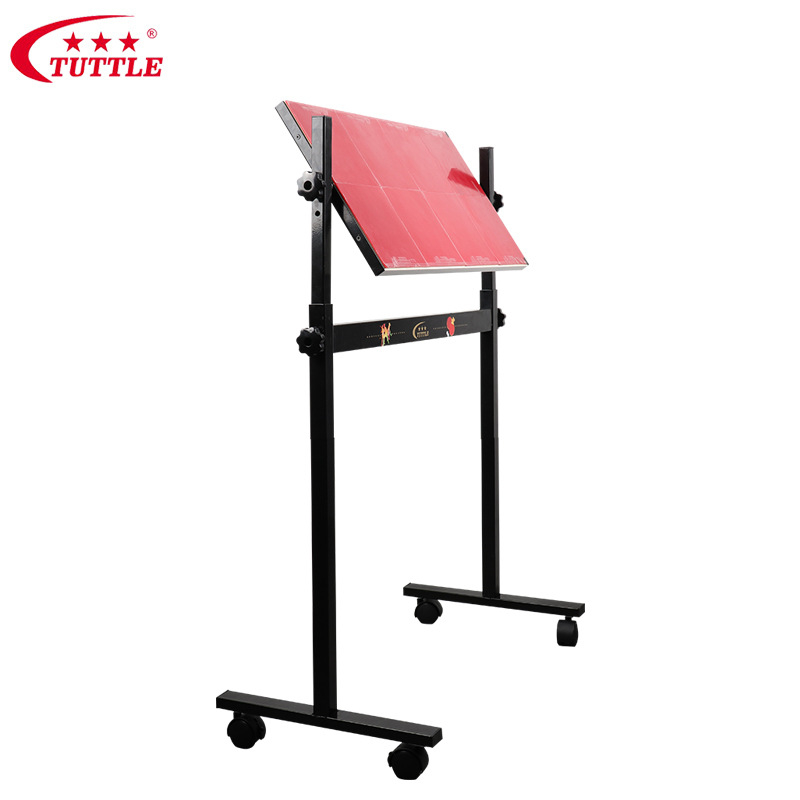 Mobile Stand Table Tennis Rebound Board with 8 pcs of Rubber Sheets for Self-training At Home