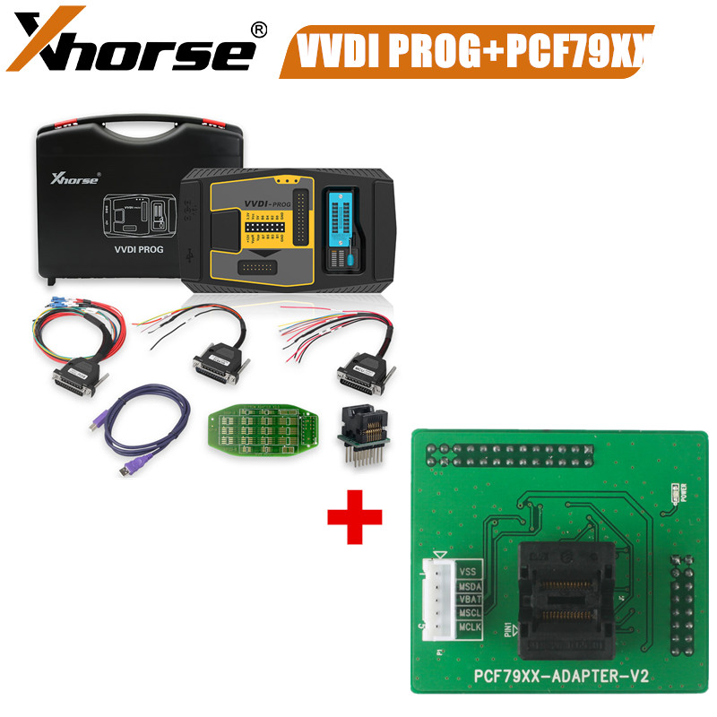 Original Xhorse VVDI PROG Programmer V5.3.0 VVDI Programmer Key Tool and PCF79XX Adapter Get Free for BMW ISN Read Function