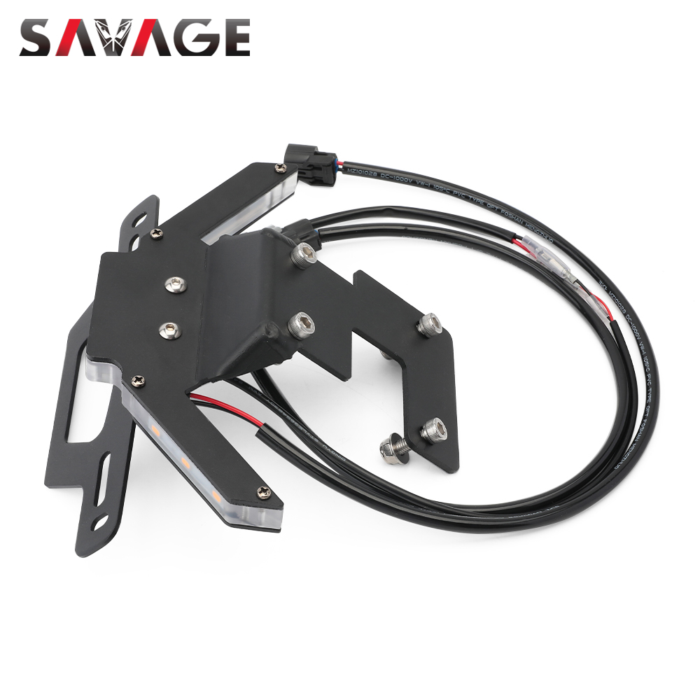 License Plate Holder For KAWASAKI Z900 Z900SE Z 900 SE Motorcycle Accessories Bracket with LED Turn Signal Light Rear Tail Tidy