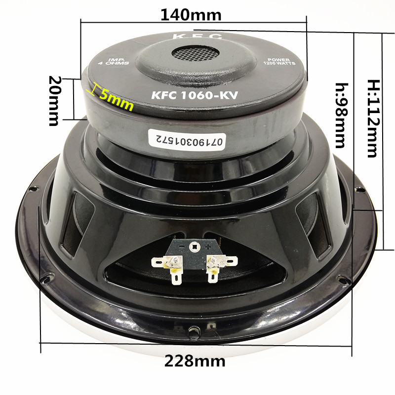 10 Inch Car Audio Speaker Stereo Vehicle Bass 1000W 4Ohm Super Powerful Auto Loudspeakers Subwoofer