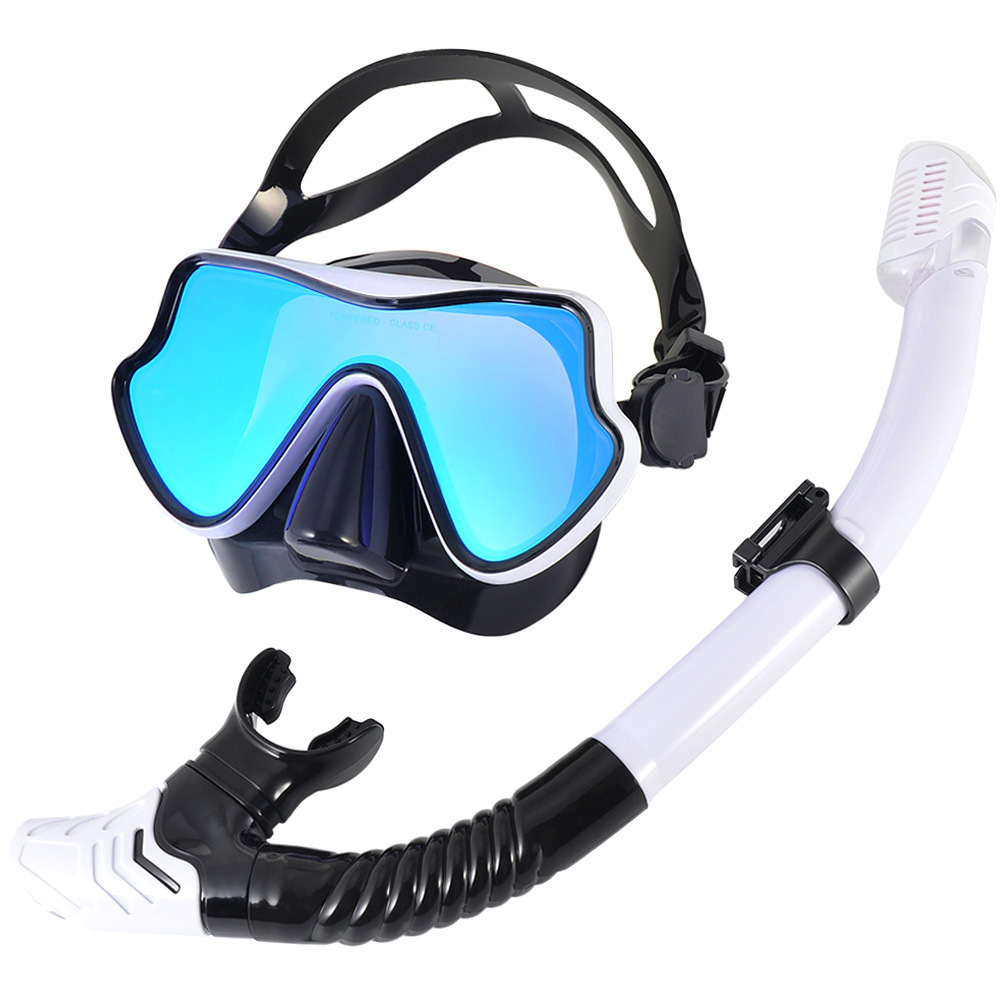 Diving Mask Snorkel Professional Scuba Diving Masks Snorkeling Set Adult Silicone Skirt Snorkeling Mask Diving Mask Goggles