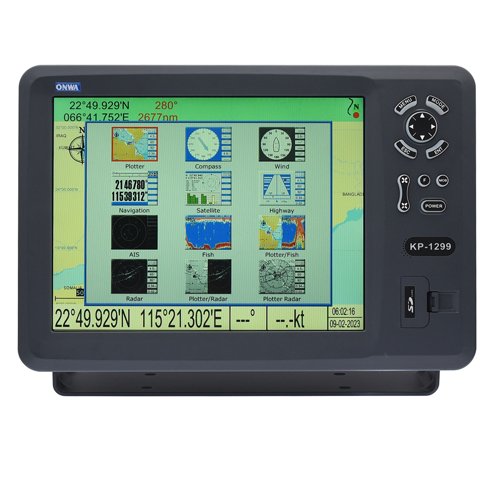 ONWA Marine GPS/SBAS NAVIGATOR 12.1-inch GPS Chart Plotter Nautical chart+GPS navigator