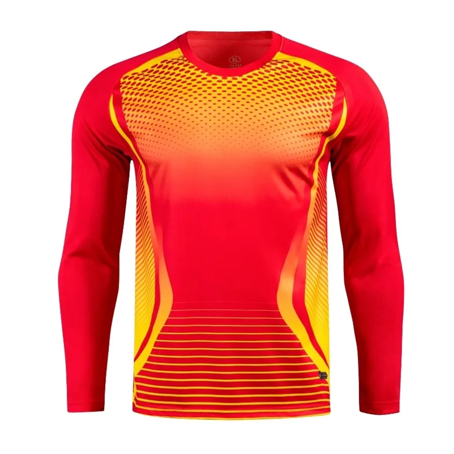Men Soccer Goalkeeper Jerseys Tops Survetement Football Goalie Keeper Jersey Rugby Shirts Sport Kit Elbow Protector Custom Print