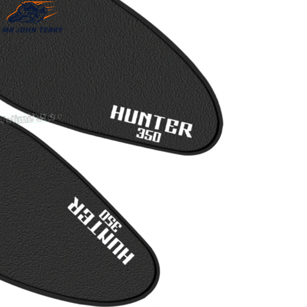 For Royal Enfield HUNTER 350 Motorcycle Non-Slip Rubber Side Tank Pad Oil Gas Fuel Protector Cover Sticker Decal