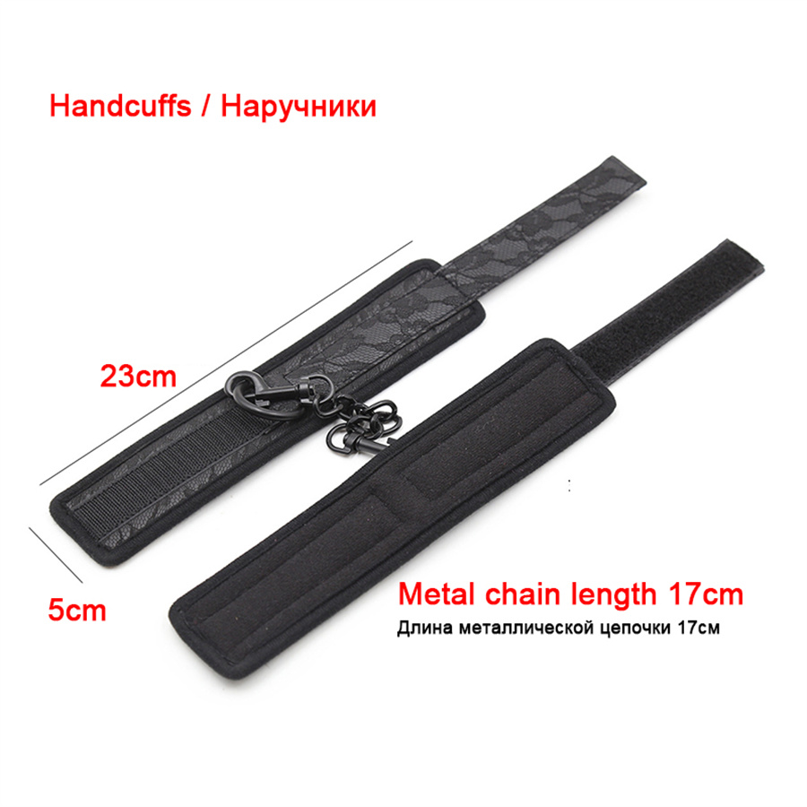 Sexy Adjustable Leather Handcuffs Ankle Cuff Bondage Restraints Gear Sex Toys For Woman Couples Adult Games Fetish Slave BDSM