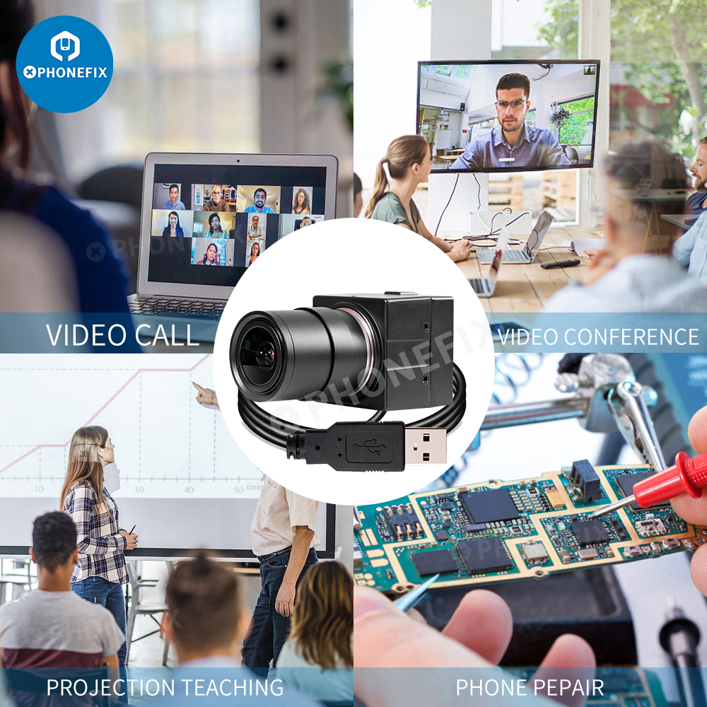 5MP Full HD1080P UVC USB Webcam HD Industrial PC Camera with 2.8-12mm/5-50mm/8-50mm/6-60mm Varifocal Zoom lens/2.8mm Prime Lens