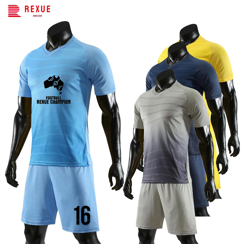 Men Children Custom Personalized Football Training Jersey Shirt And Shorts Set Uniform Breathable Quick Dry Fabric