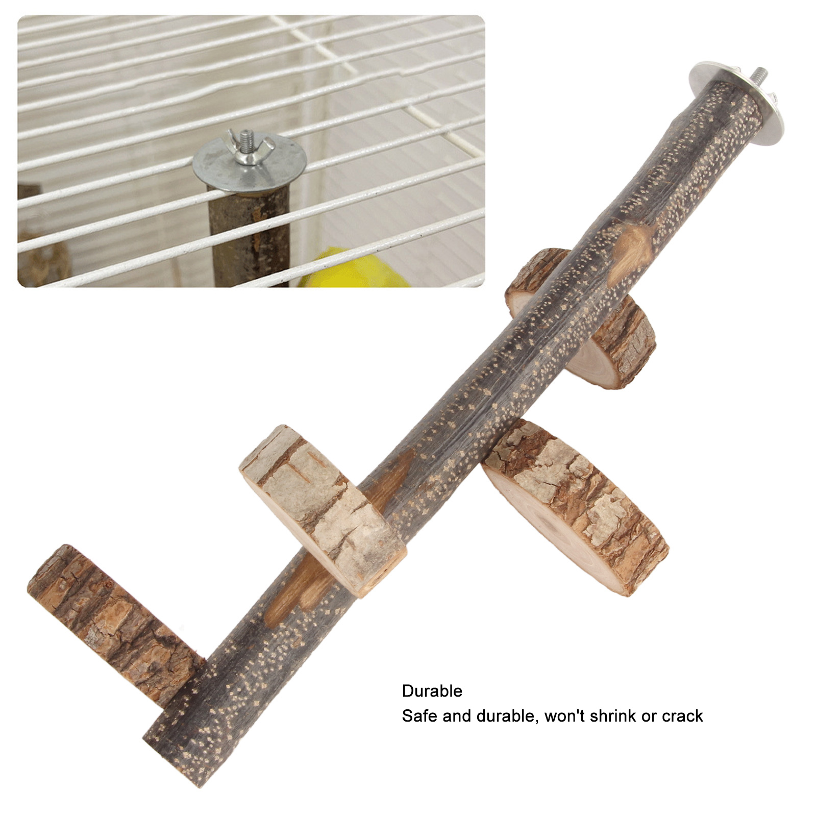 Parrot Hanging Platform Stand Toy Log Safety Durable Bird Platform Stand Toy For Entertainment