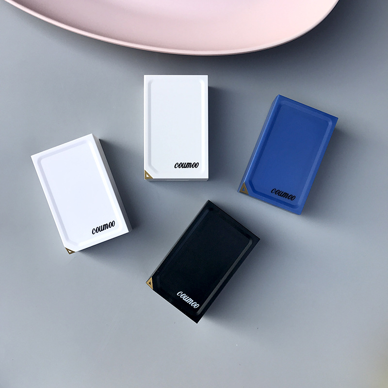 INS Matte texture solid color contact lens case with mirror MINI Fresh beauty lens case contact lens storage box gift