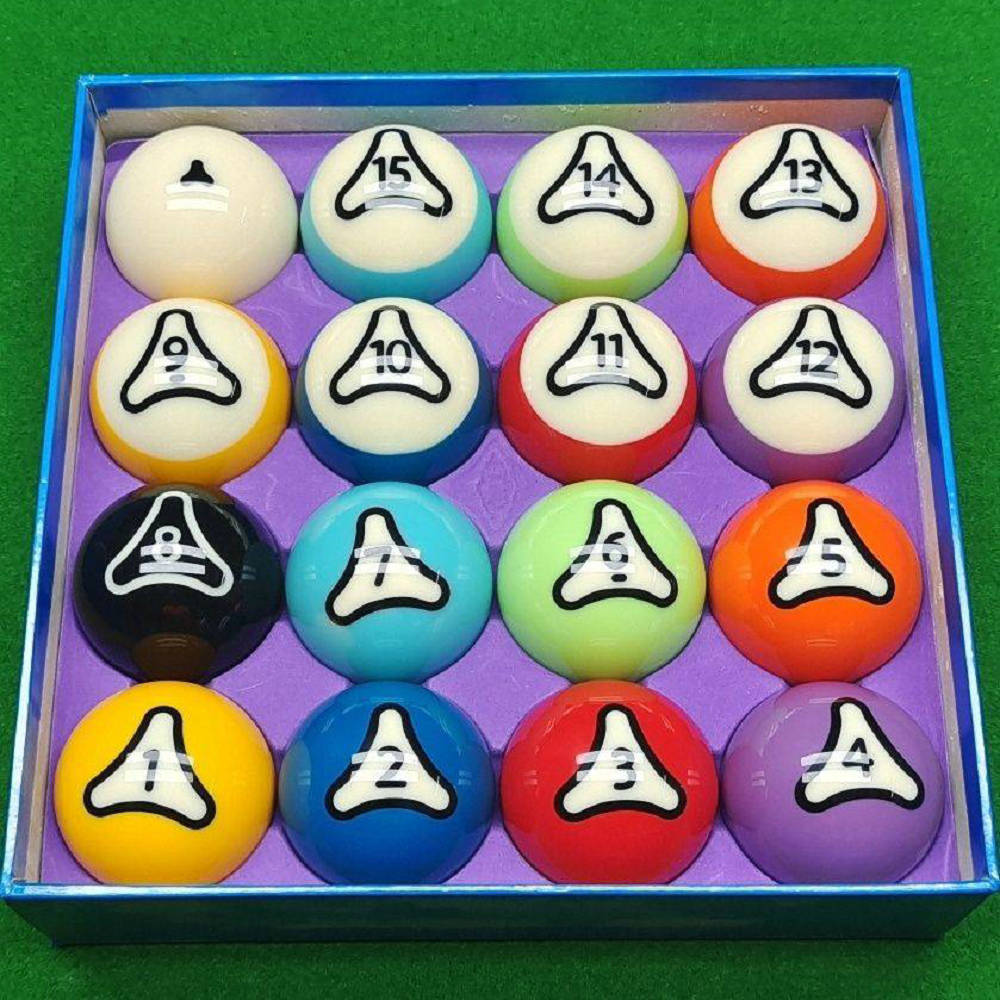 YINIUREN Premium Art Number Colorful Billiard Pool Ball Regular Size 2-1/4" Set