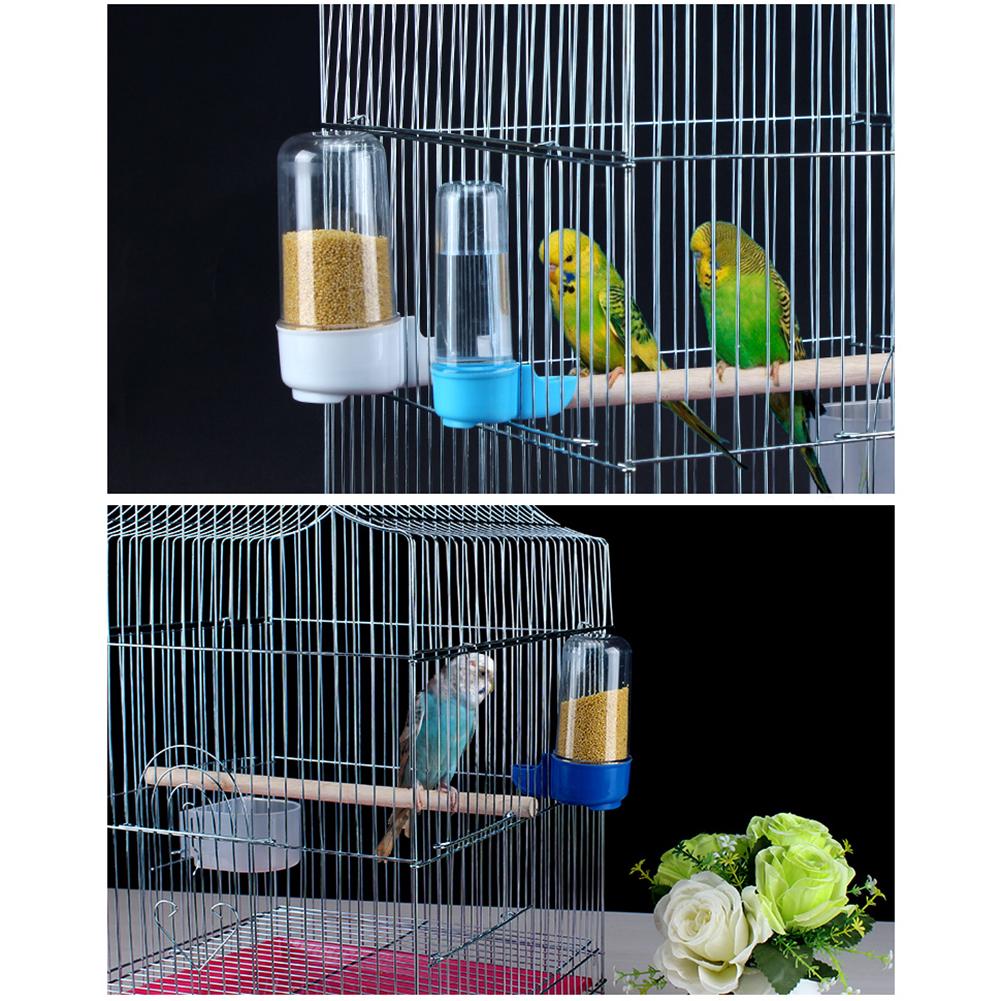 200ml Bird Feeder Large Capacity Spill-proof Water Dispenser Automatic Feeder Bowls Cage Accessories