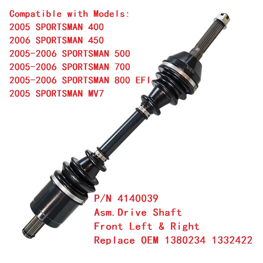 For POLARIS SPORTSMAN 700 800 & POLARIS SPORTSMAN 850 1000 & SPORTSMAN TOURING TRACTOR 1000 ATV parts CV Axle Half drive Shaft