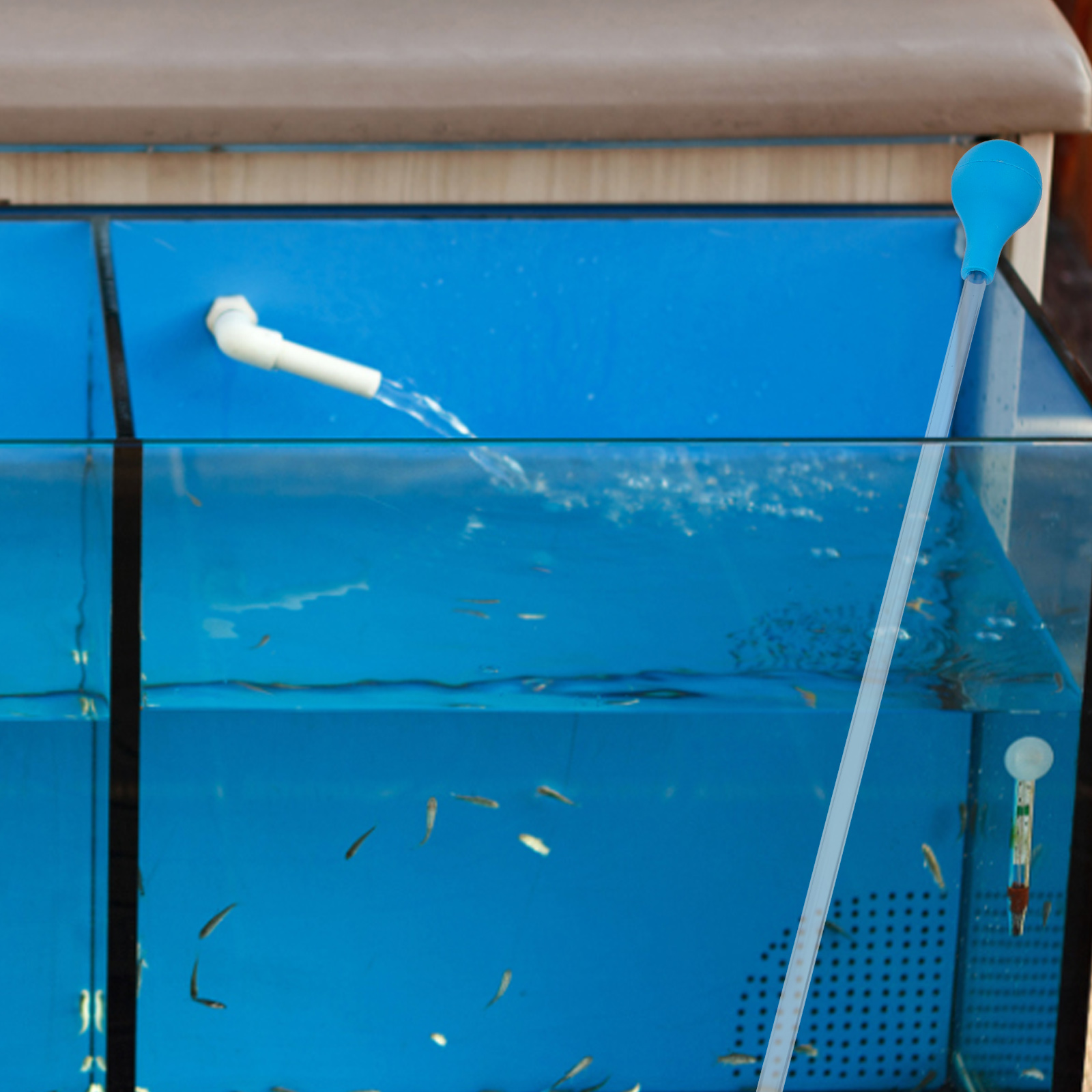 2 Pcs Sponge Accurate Dispensing Fish Tank Feeder Tube Coral Food Aquarium Soft