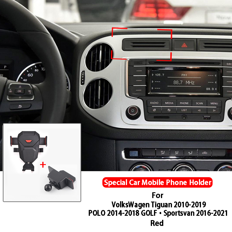 Gravity Phone Holder Air Vent Mount Mobile Stand Interior Parts For Volkswagen VW CRV Breeze Avancler Car Styling Accessories