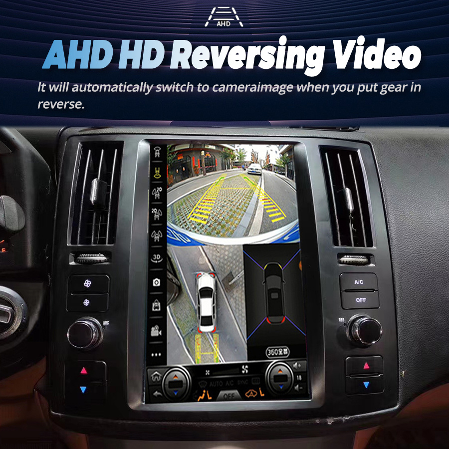 11.8inch Vertical Screen Head Unit Car Radio For Infiniti FX35 2007 FX45 2008 GPS Carplay Android 11 Car Multimedia Video Player