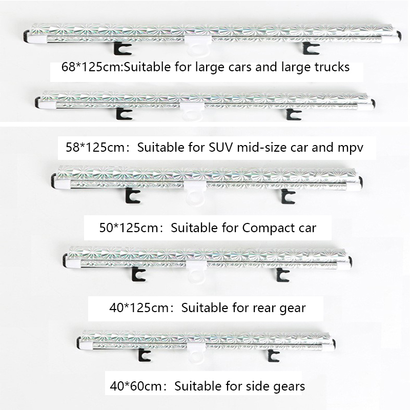 Car Auto Retractable Sunshade Windshield Front Side Sun Visor Anti UV-Protector Folding Sun Visor Sheet Car Interior Accessories