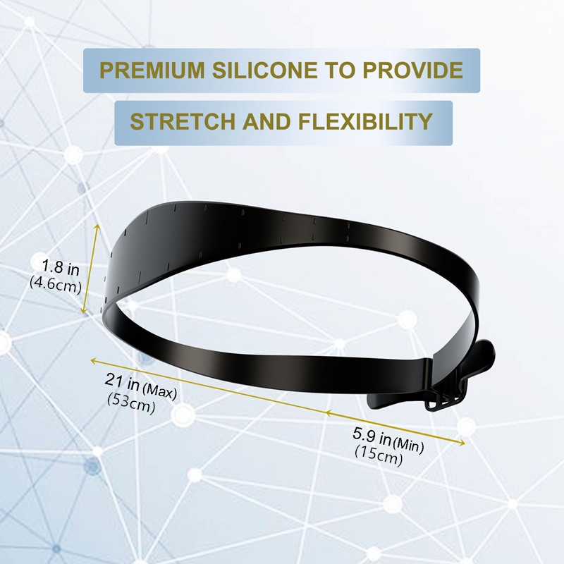 Adjustable Neckline Shaving Template - Lengthened Size Silicone Haircut Band For Home Haircuts Barber Trimming DIY Haircuts