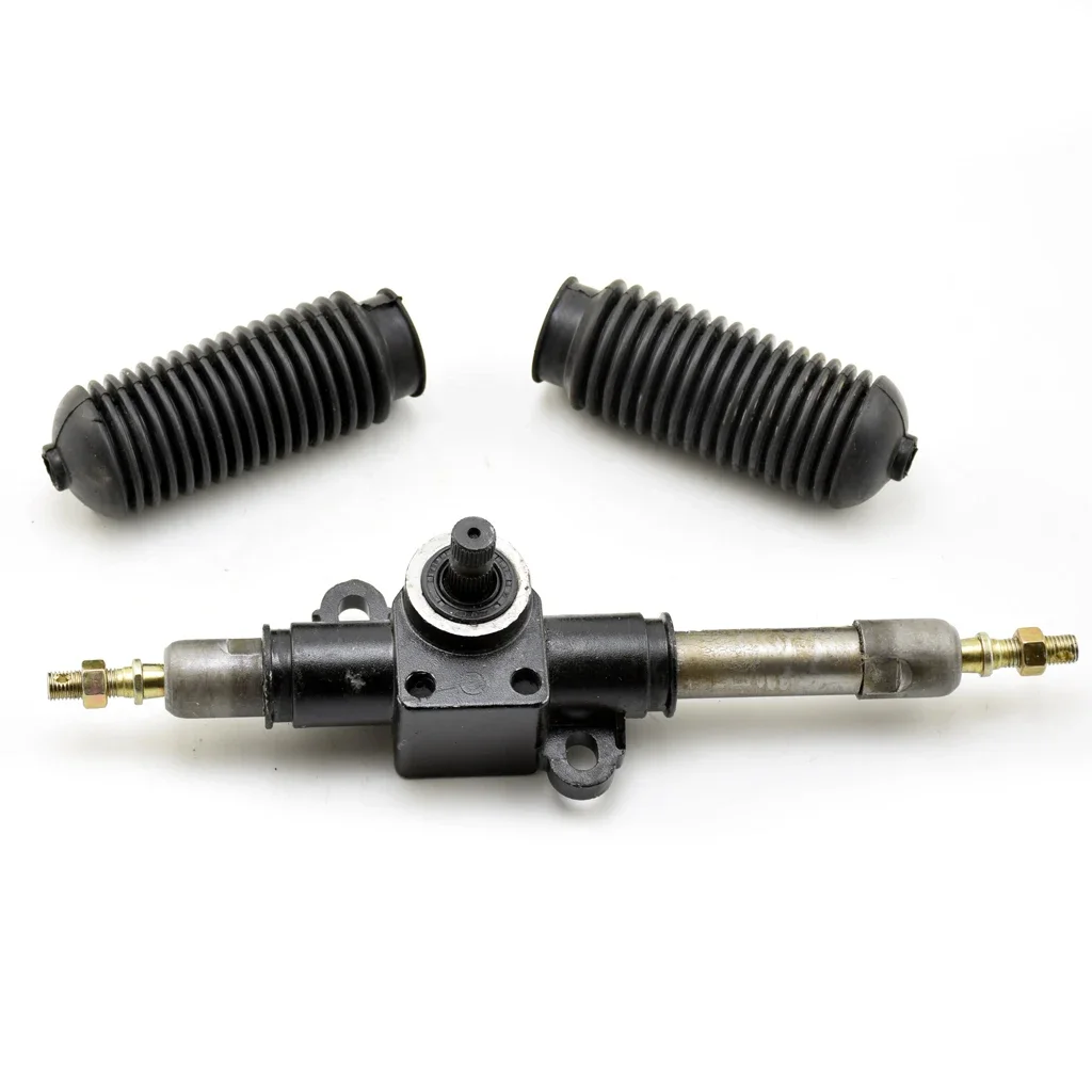 320mm 420mm Power Steering Tie Rod Rack Adjustable Shaft Metal support For DIY China Go Kart Vehicle Karting ATV Bike Part M10
